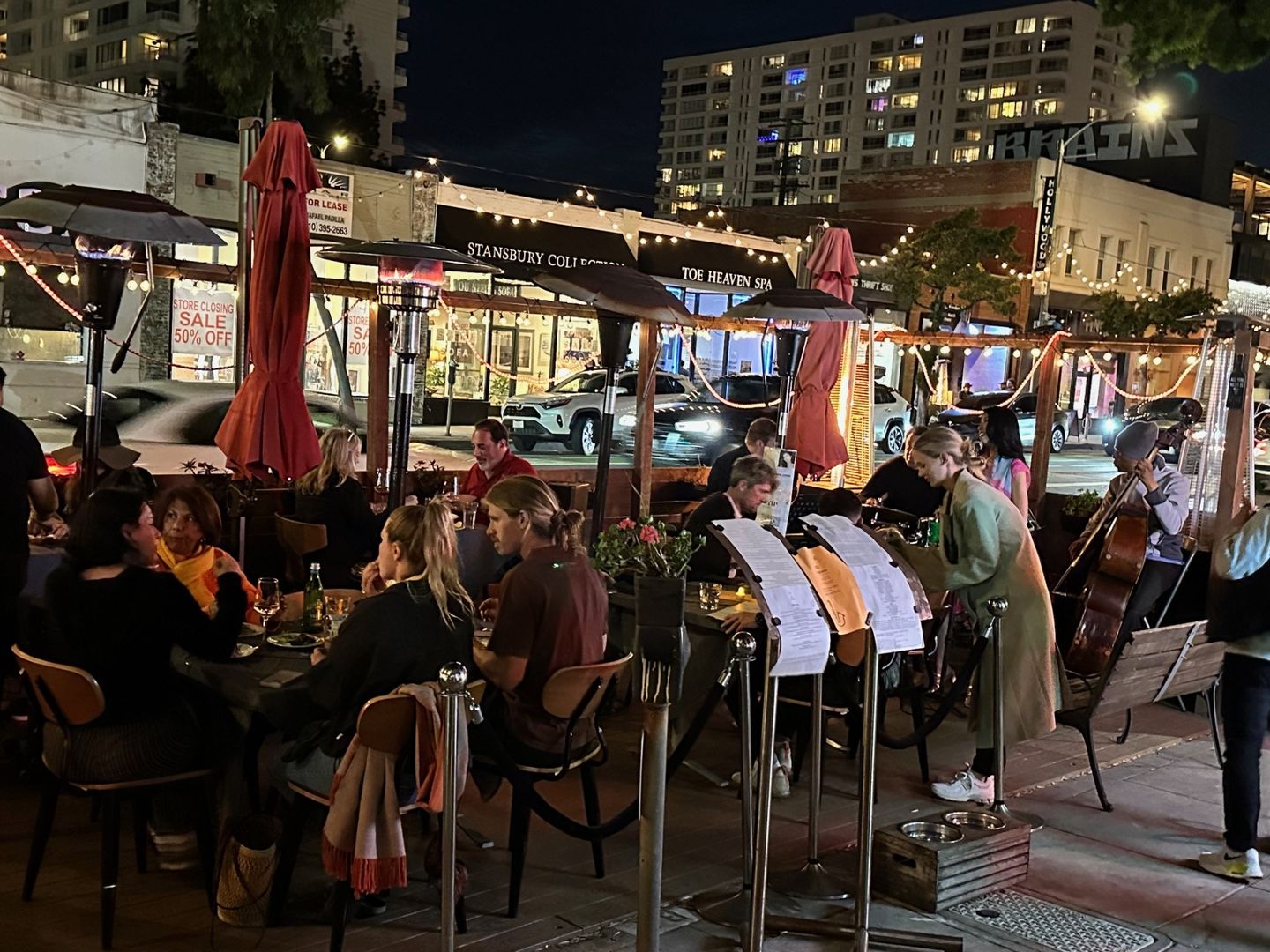 Dinner outside