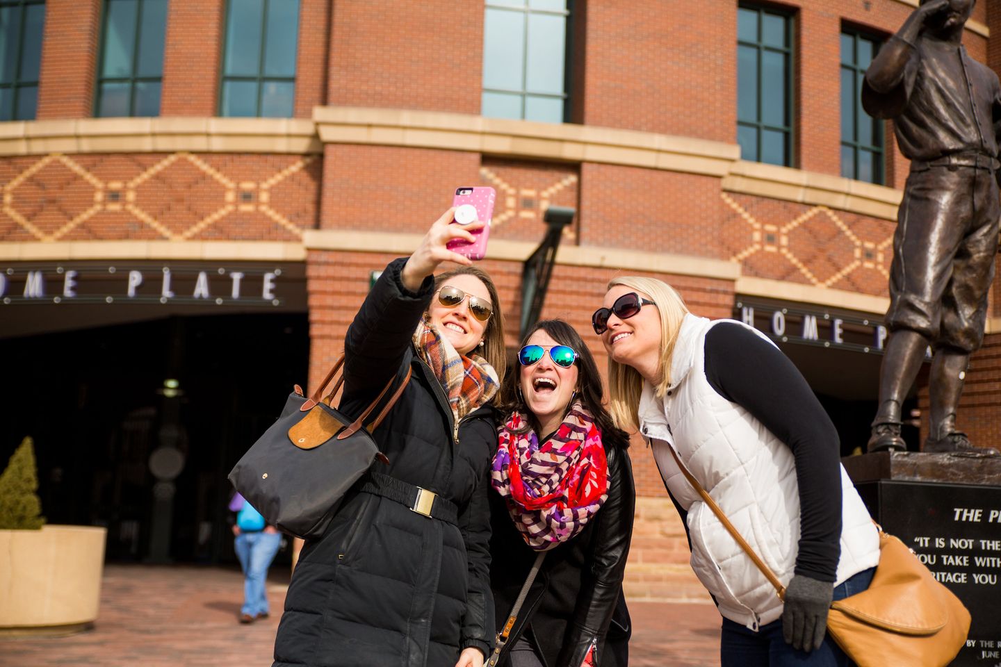 Women taking photo