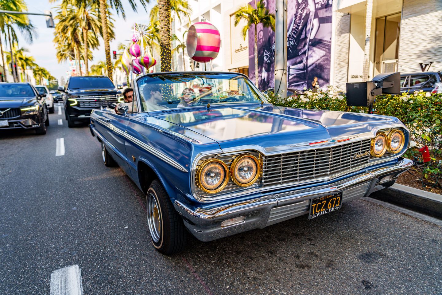Car in city