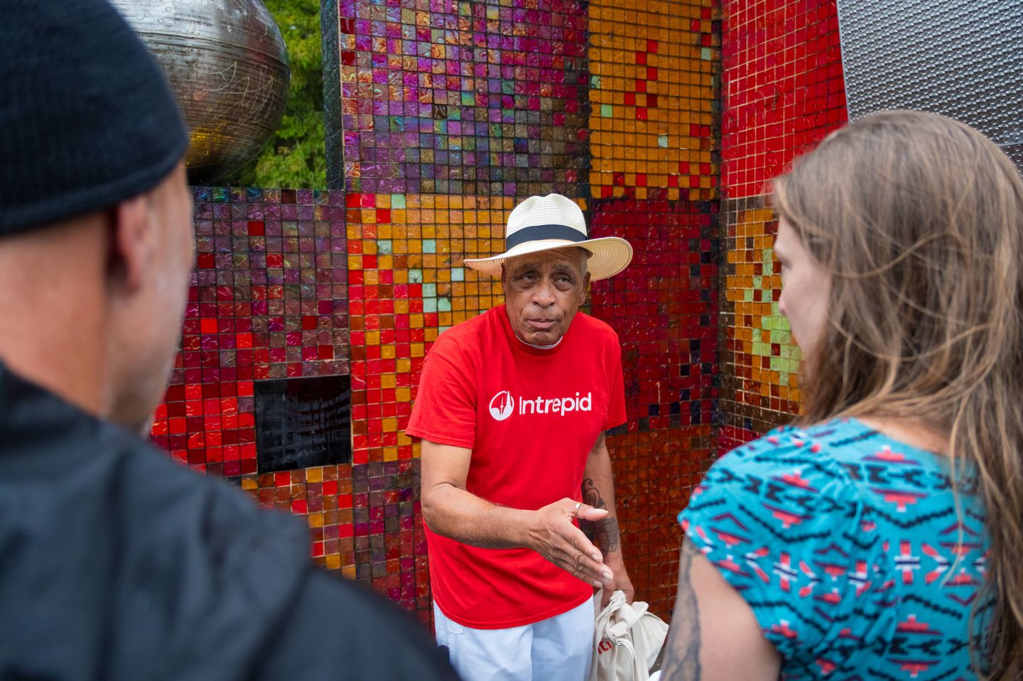 Guide giving tour
