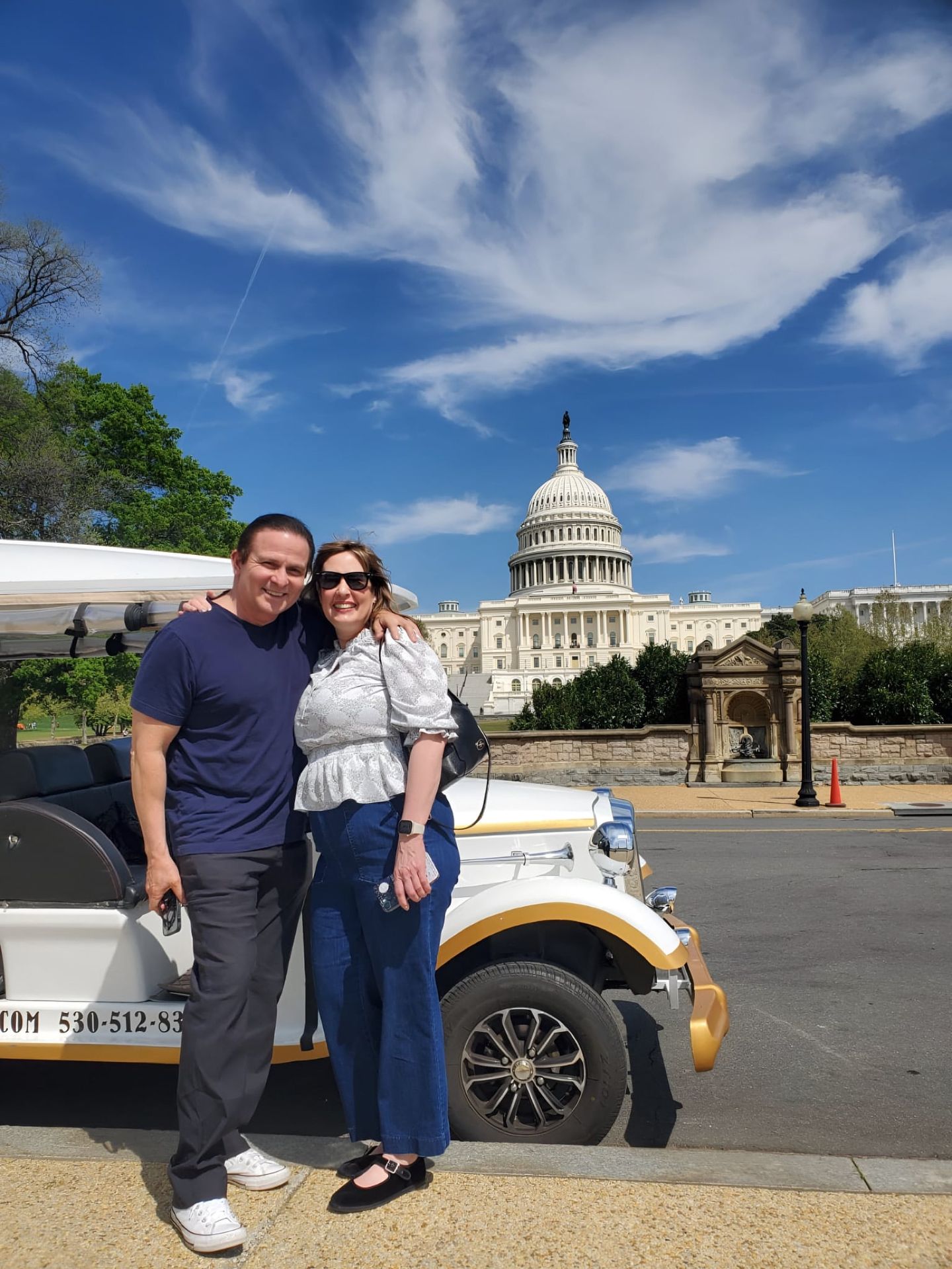 Couple in front of Capital