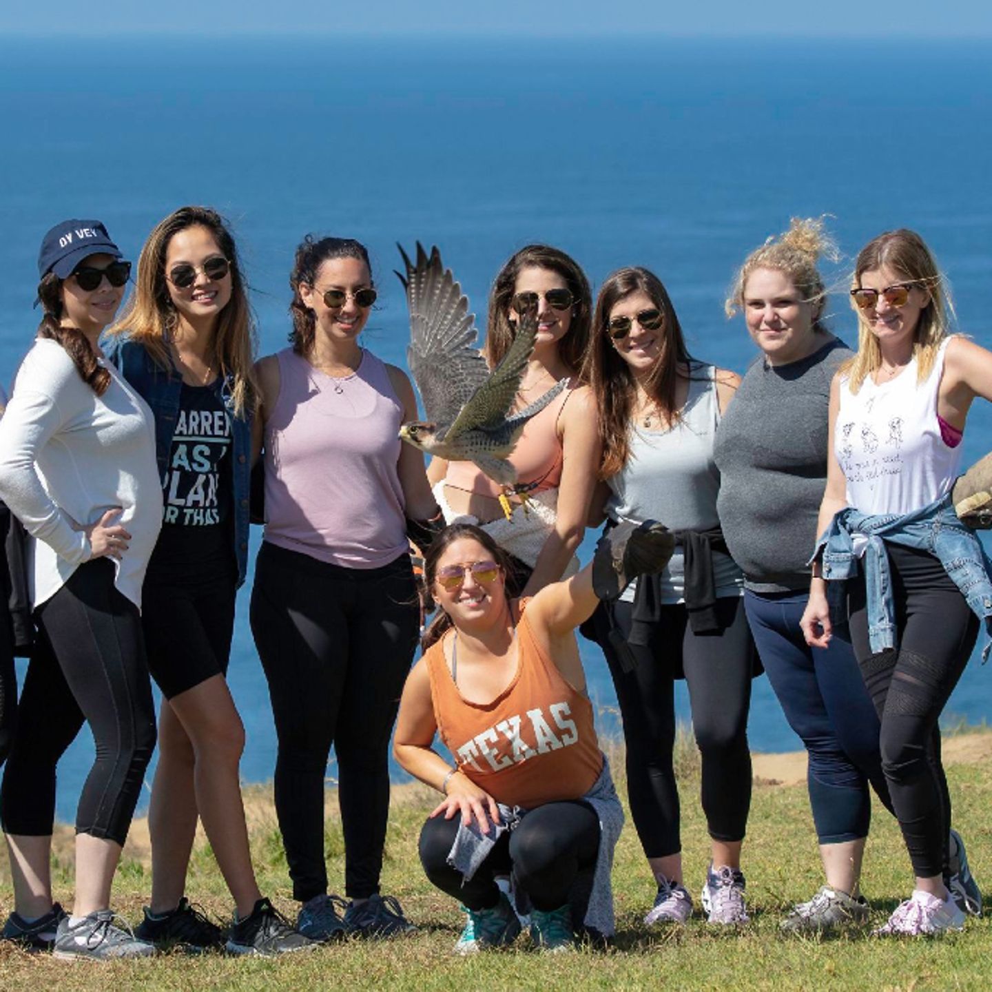 Group photo with falcon