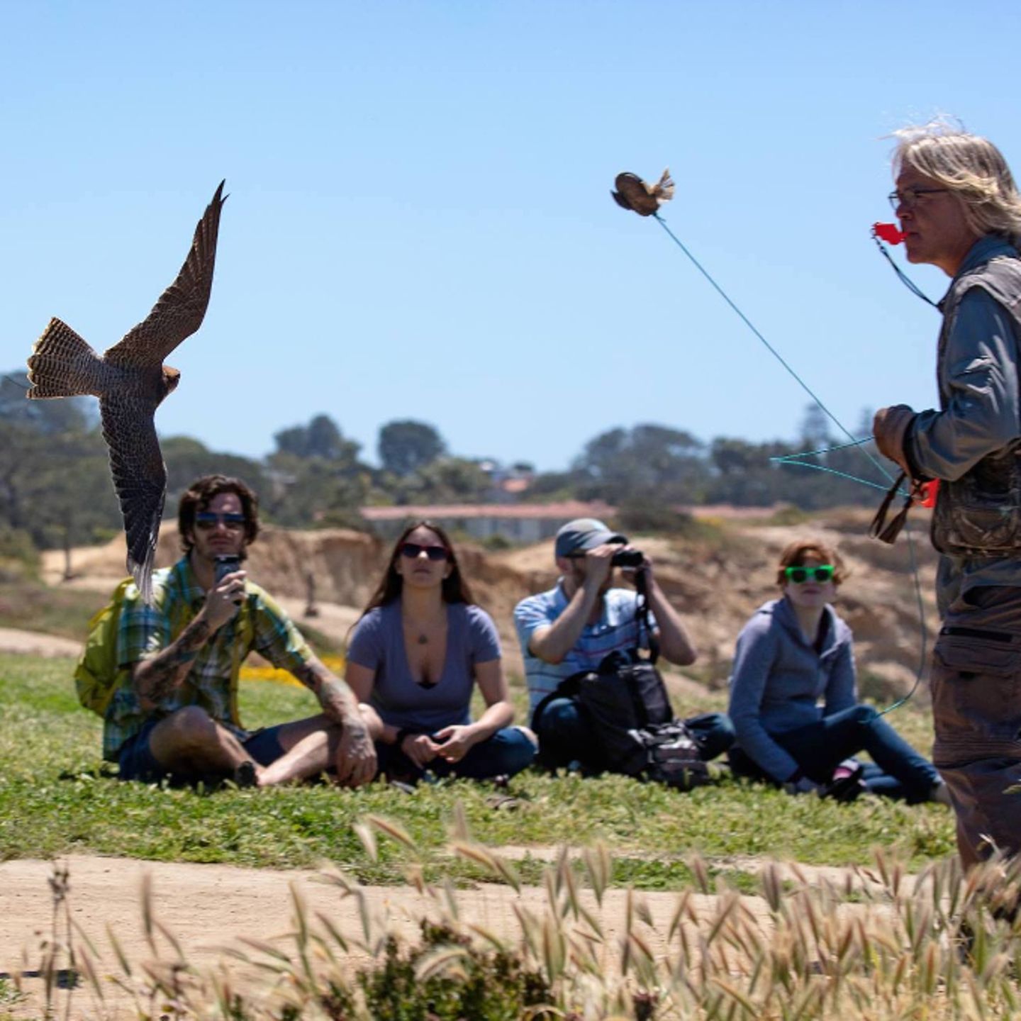 Group watching instructor