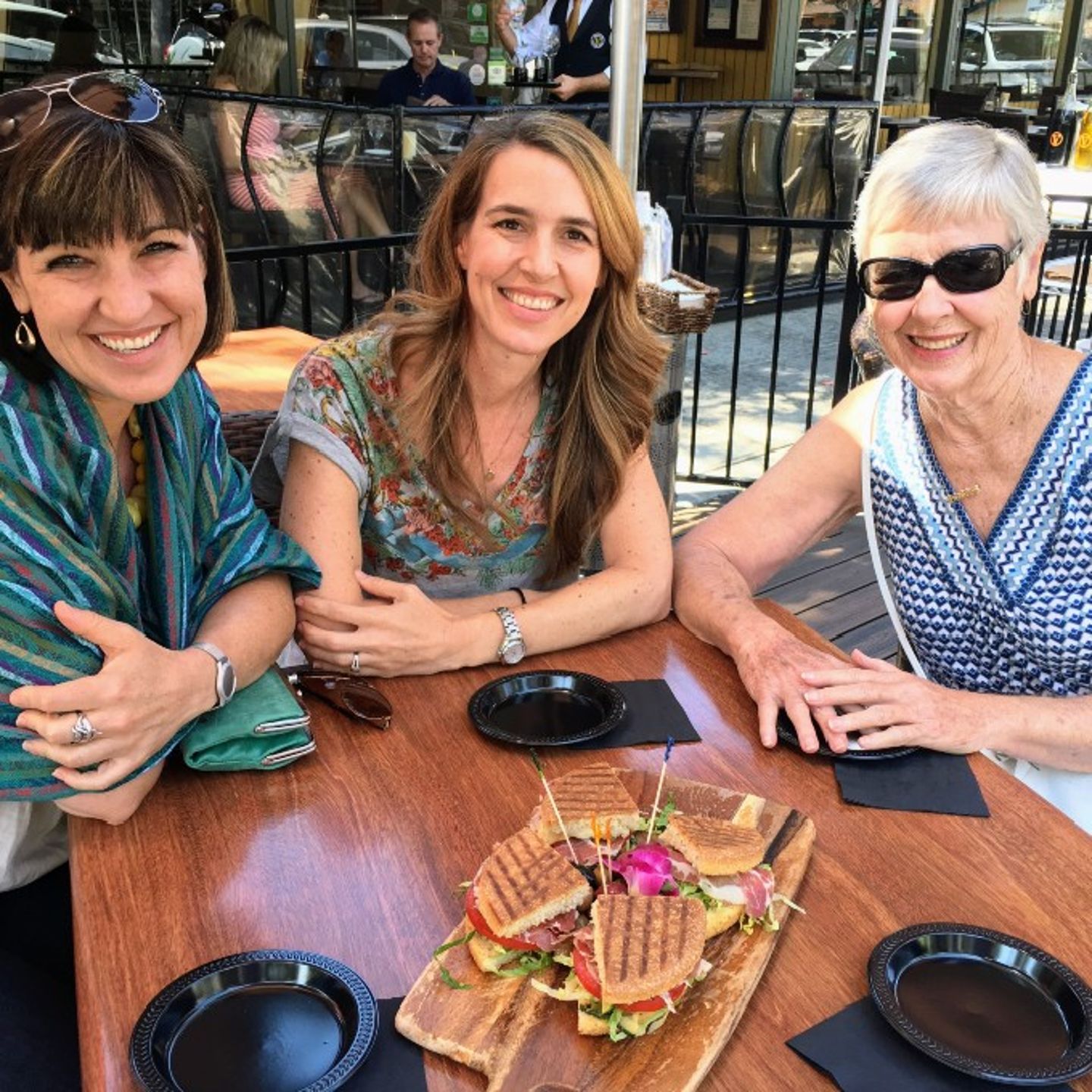 Group enjoying food