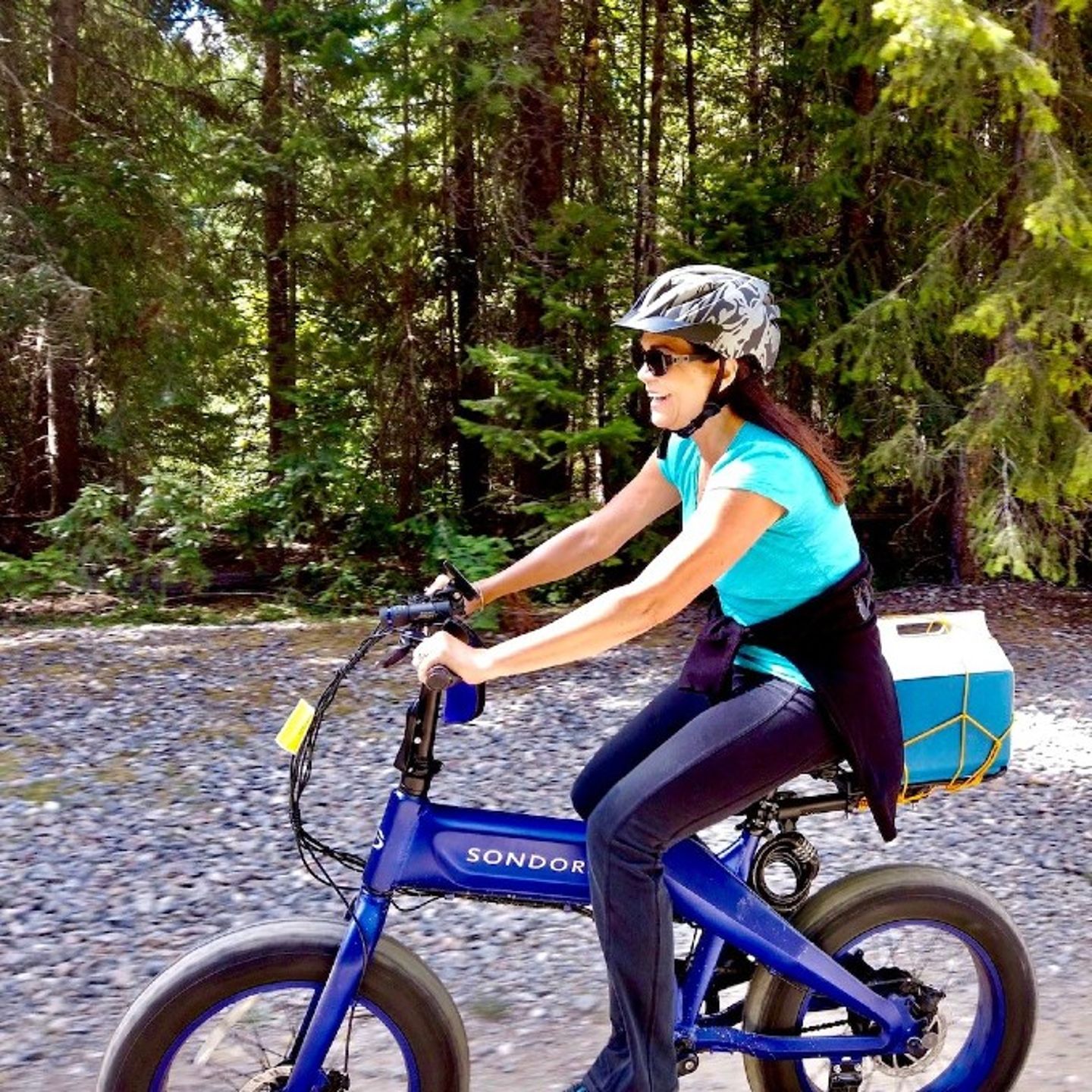 Woman Riding eBike
