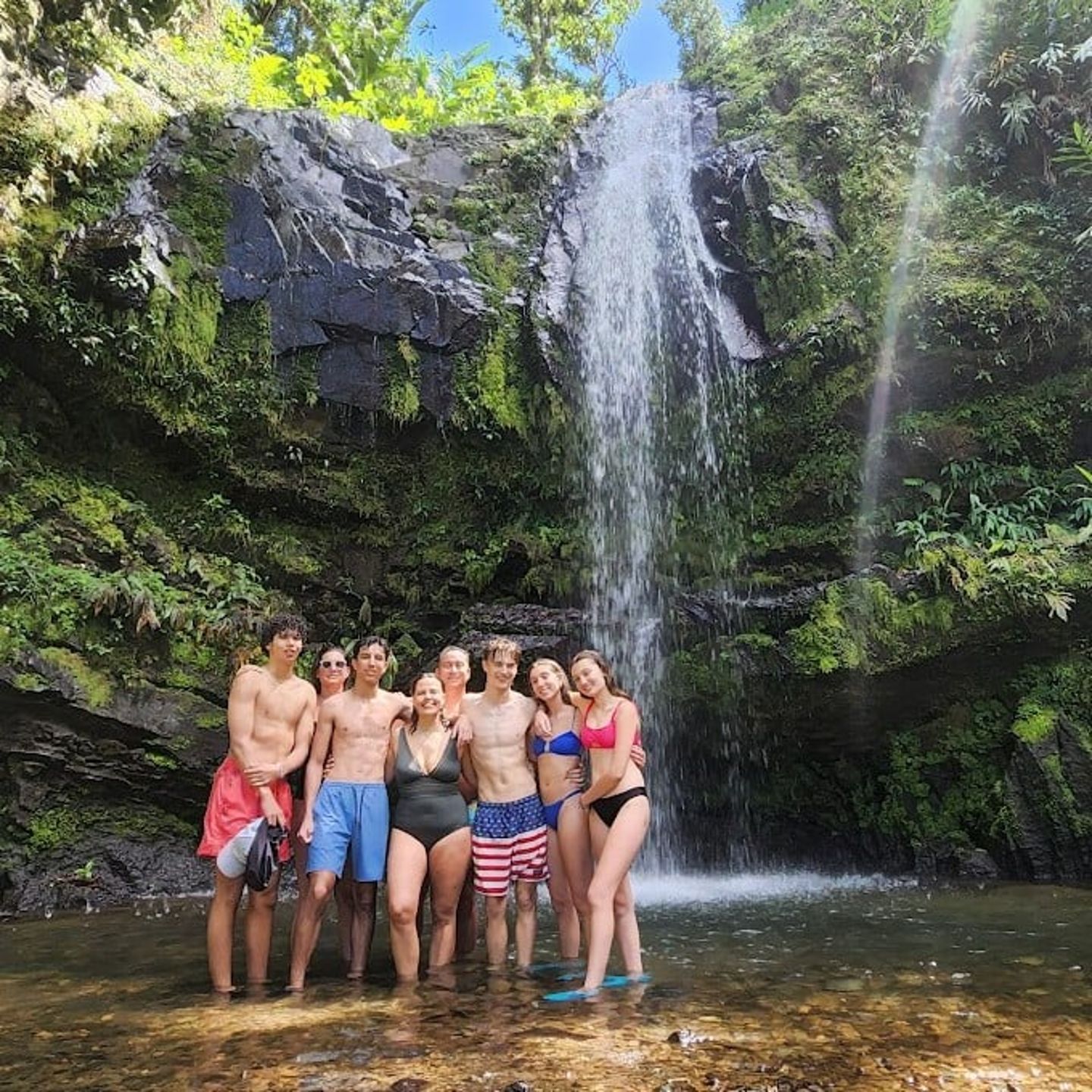 Group in Rainforest