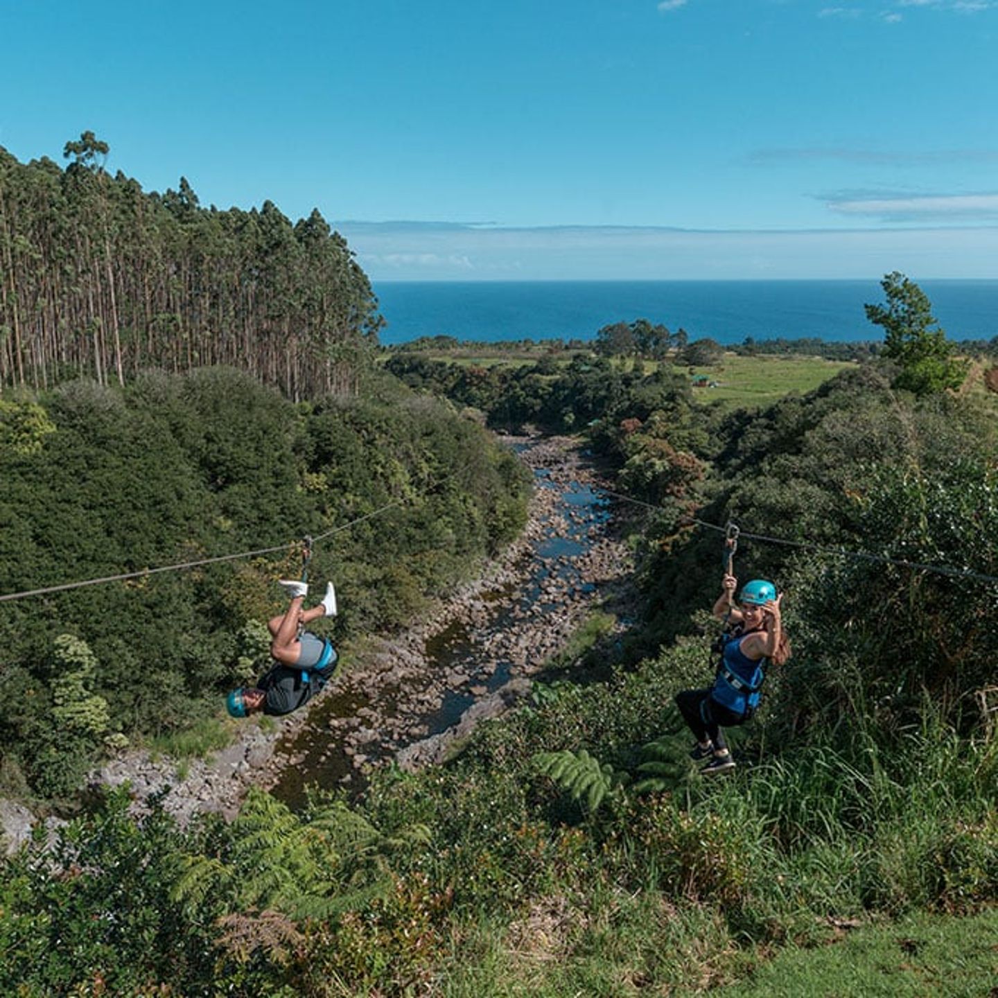 Zipline at Umauma Falls