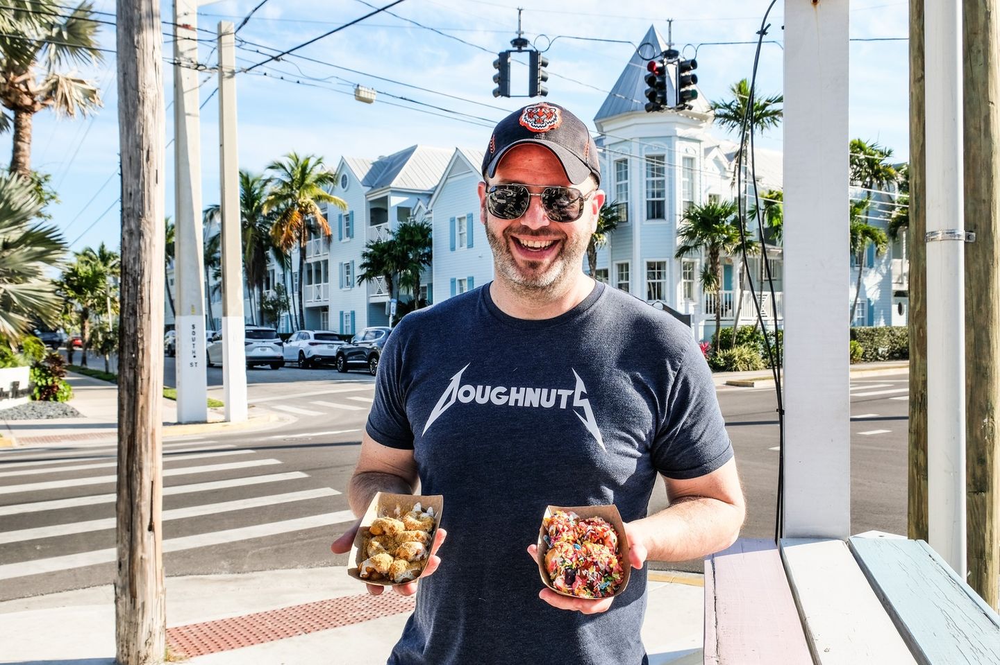 Guy with Donuts