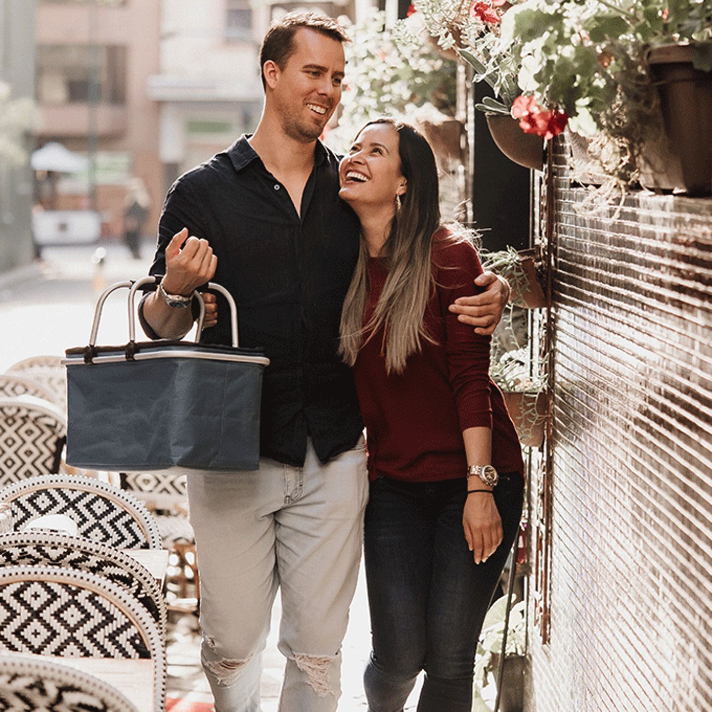 Couple with Basket