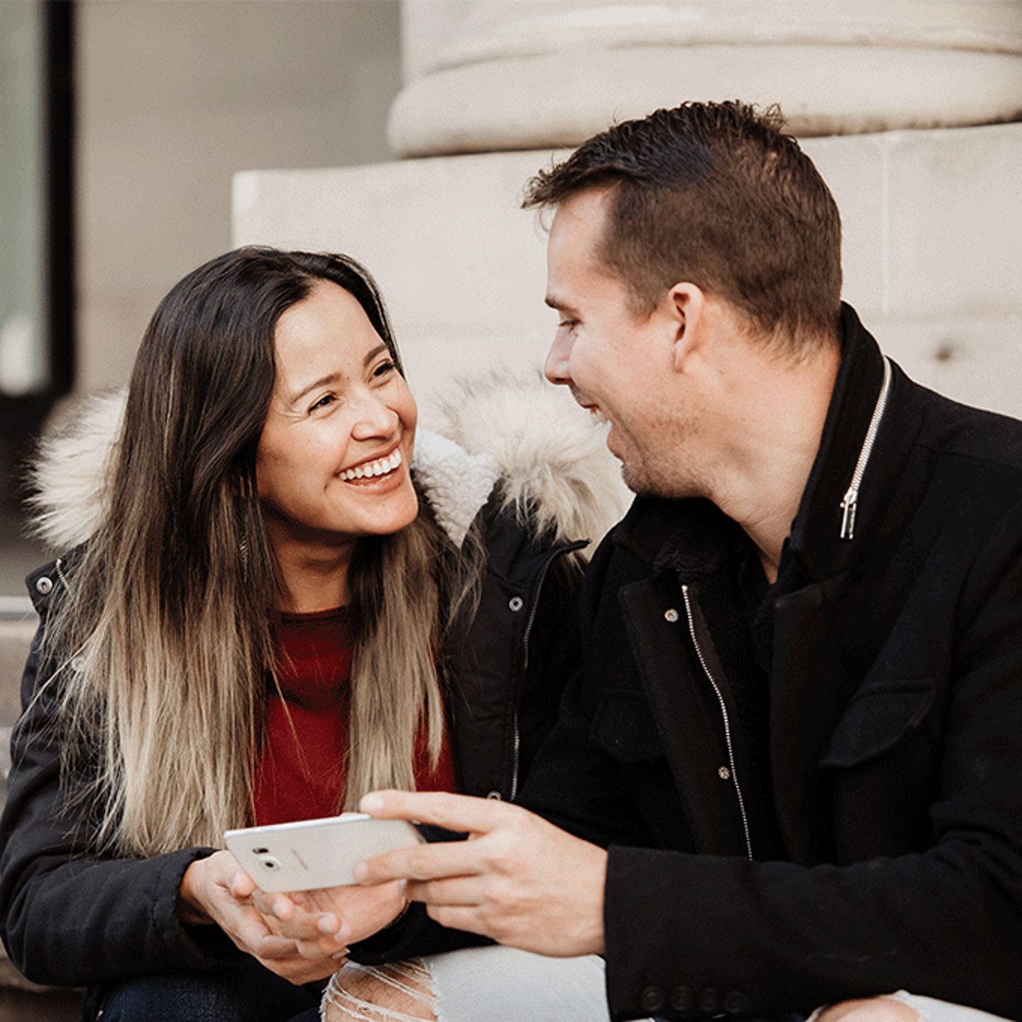 Couple on Scavenger Hunt
