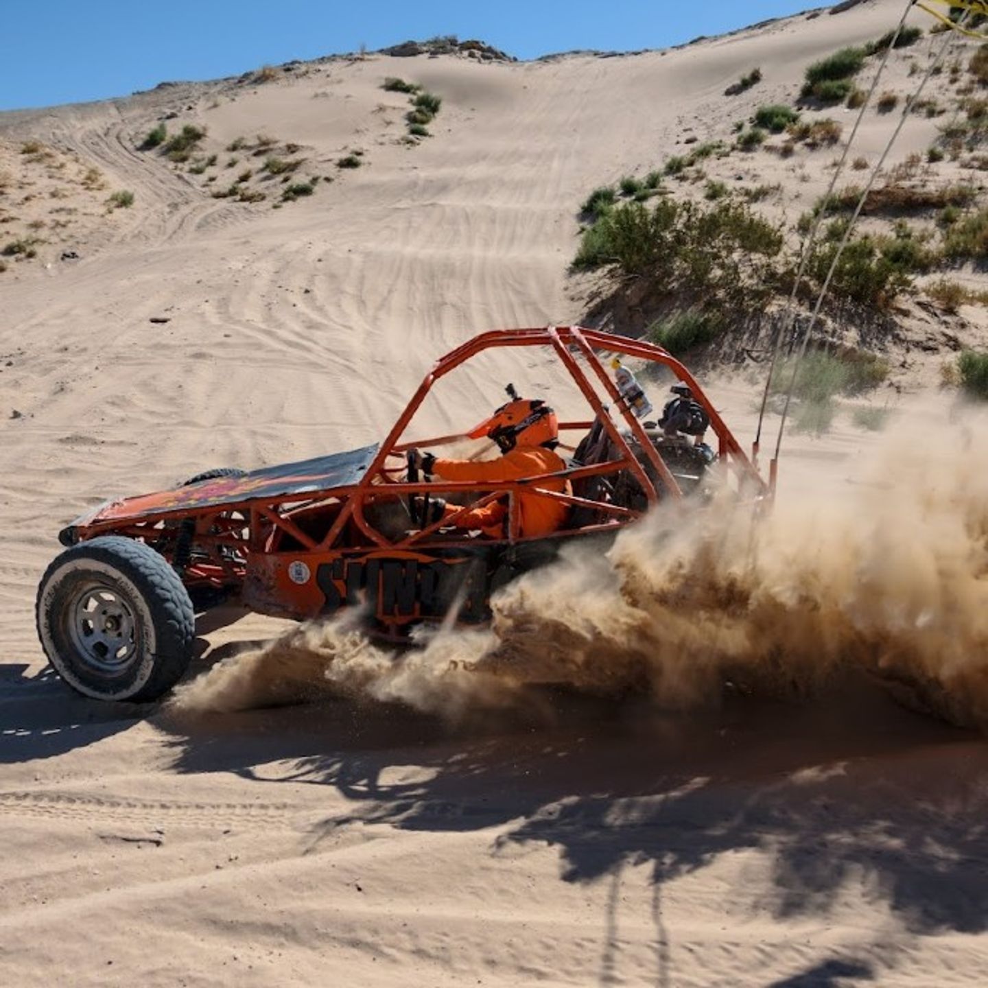 Baja chaser driving