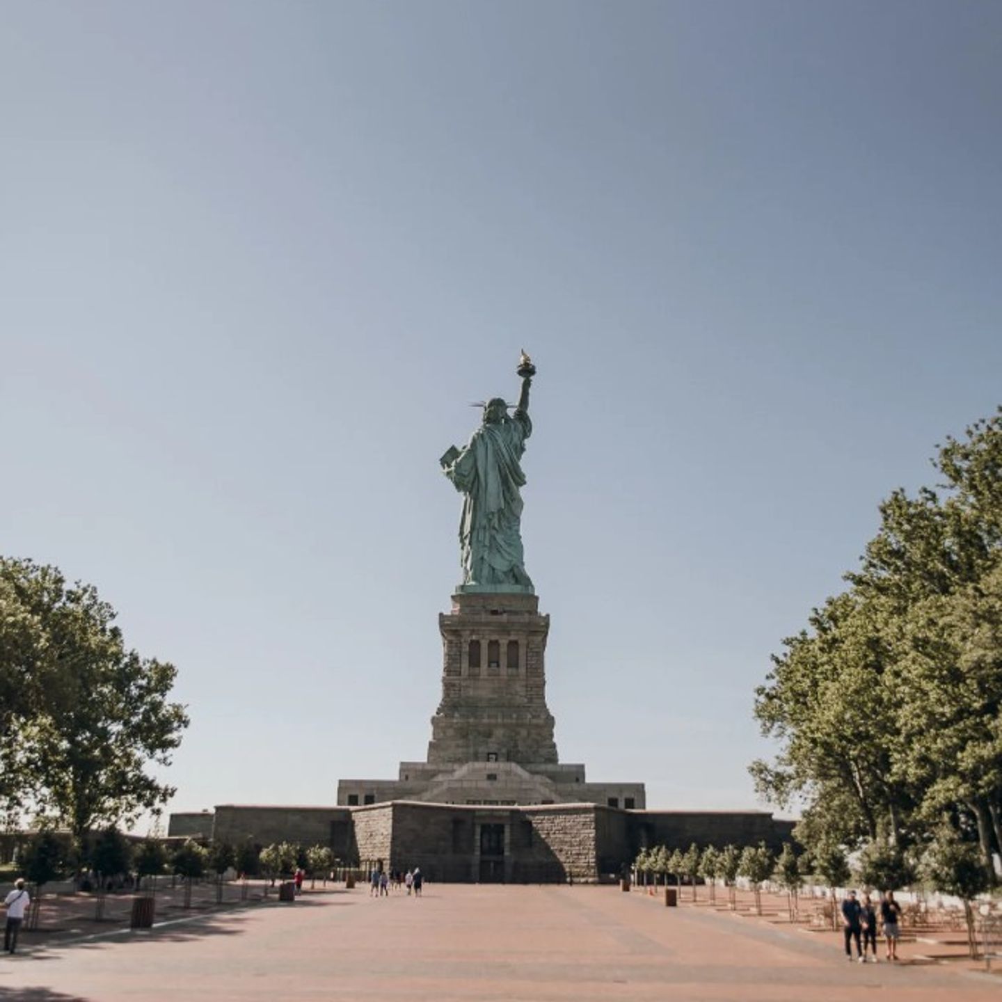 Back of Statue of Liberty