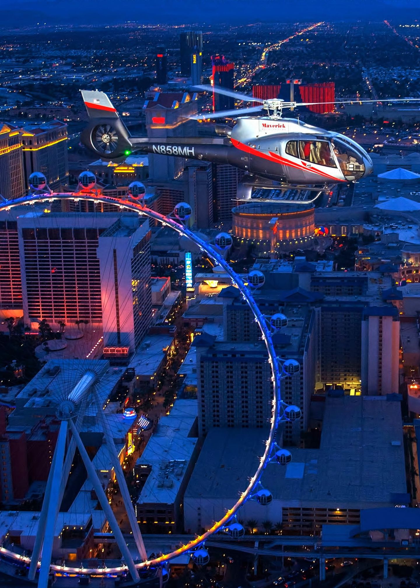 Helicopter with ferris wheel