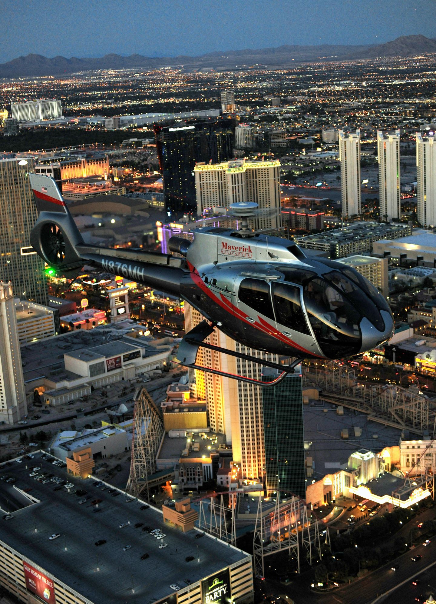 Hellicopter in sky