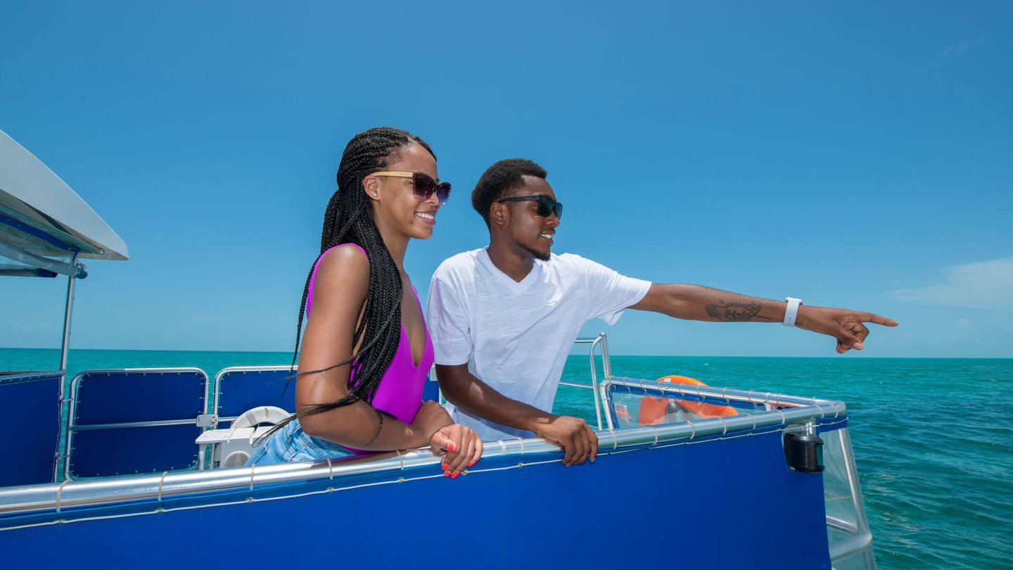 Couple on boat