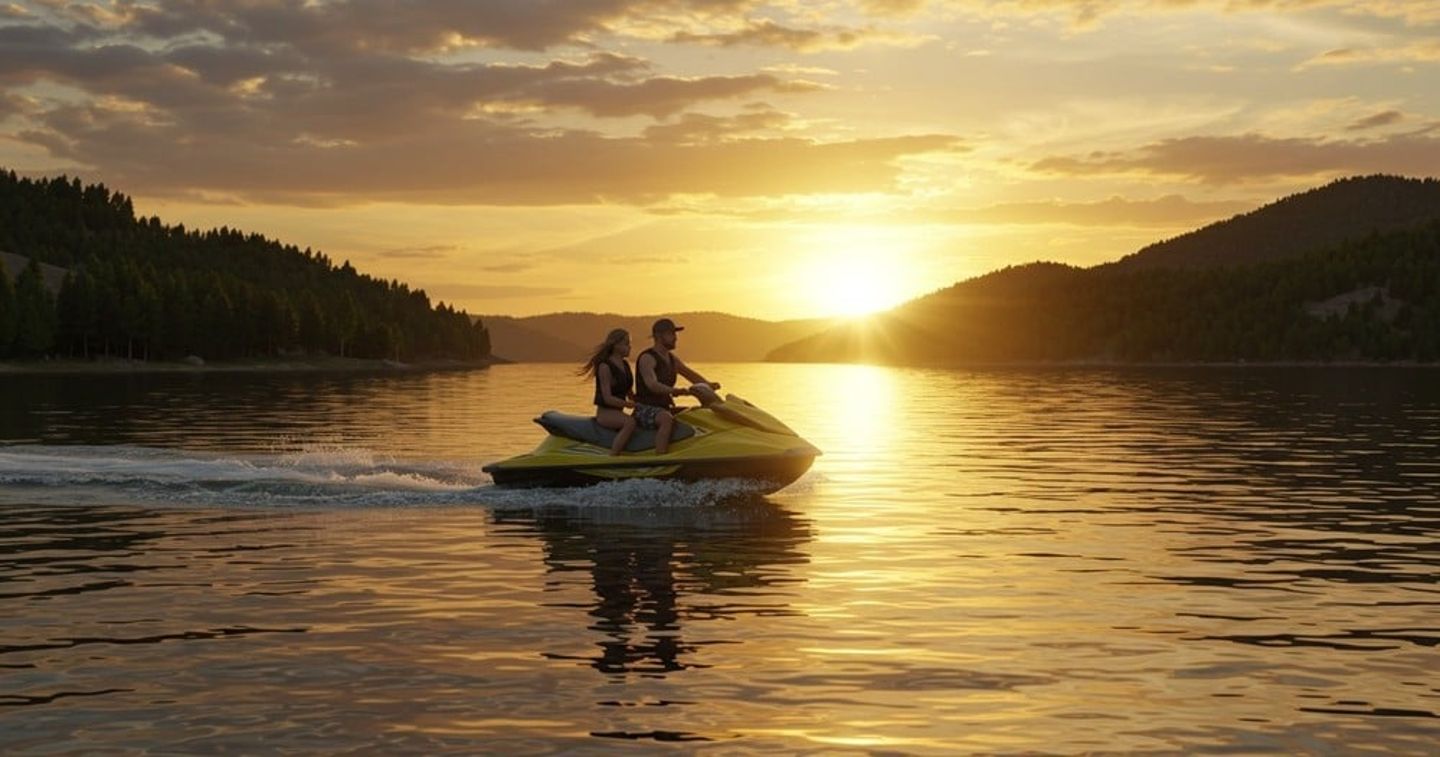 Sunset Jet Skiing