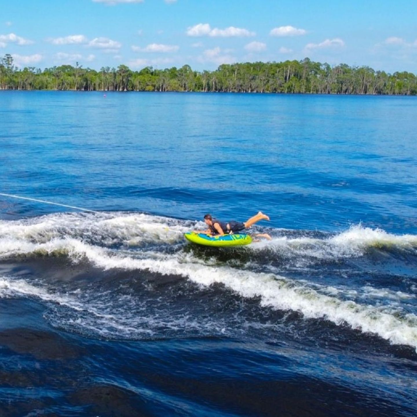 Person tubing