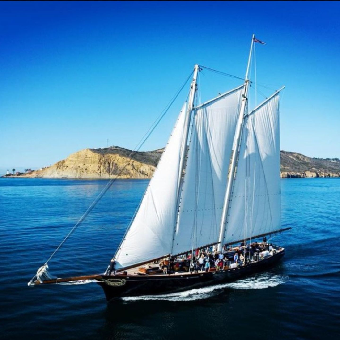 Boat sailing on water