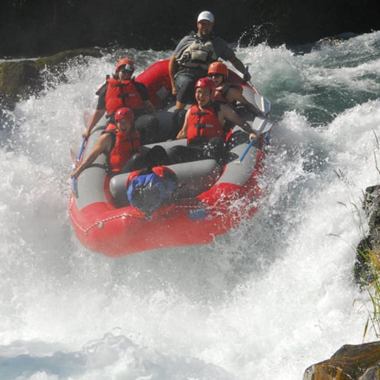 Raft Husum Falls on the White Salmon