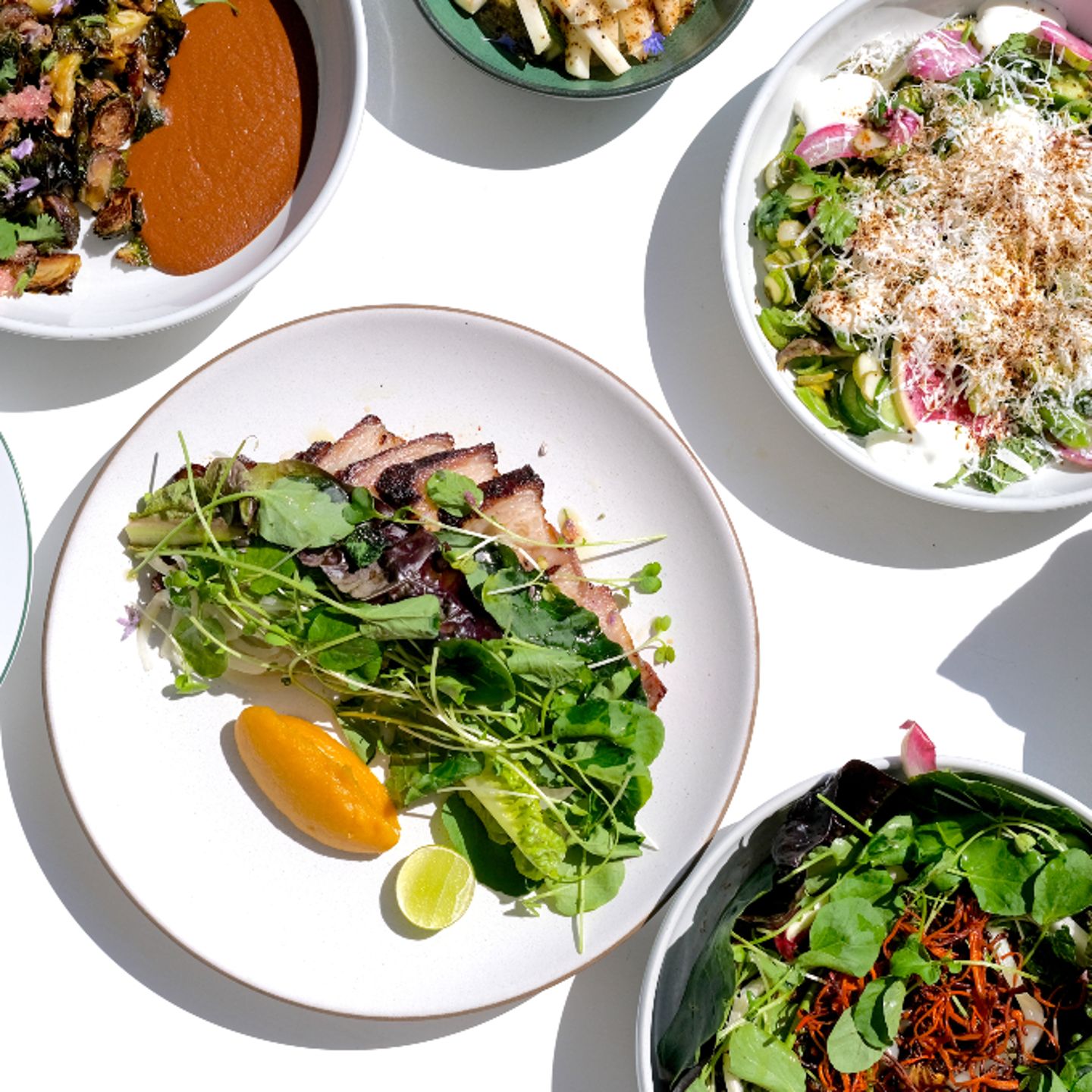 Plates of food