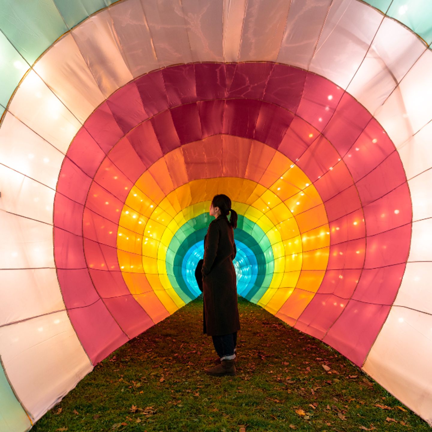 Woman in lantern