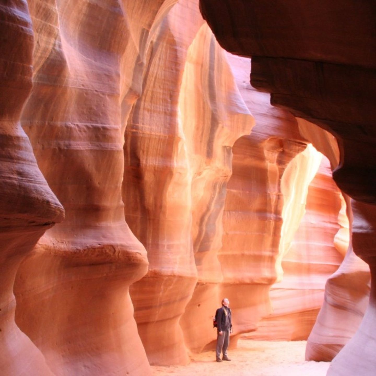 Man in Antelope Canyon