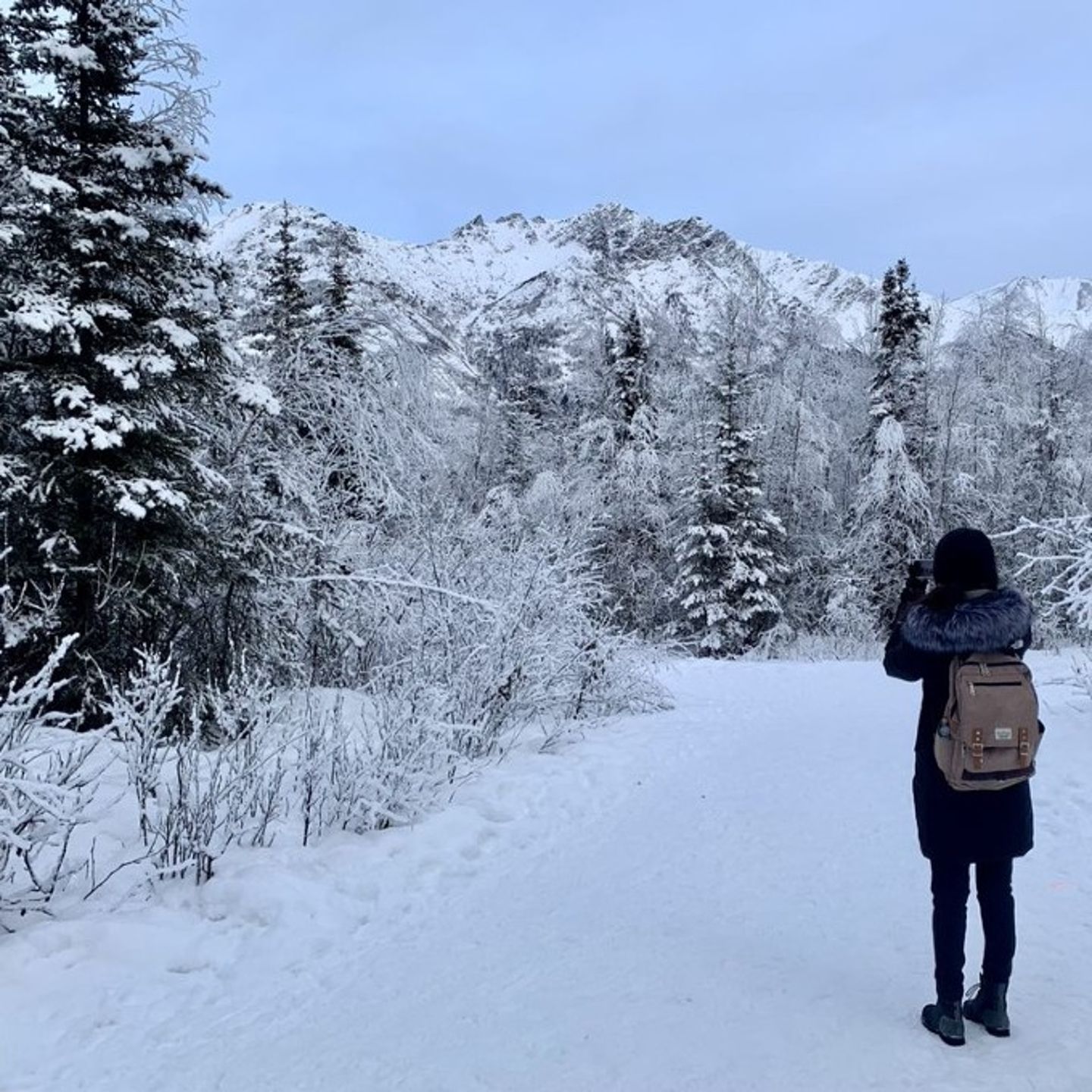 Girl on hike