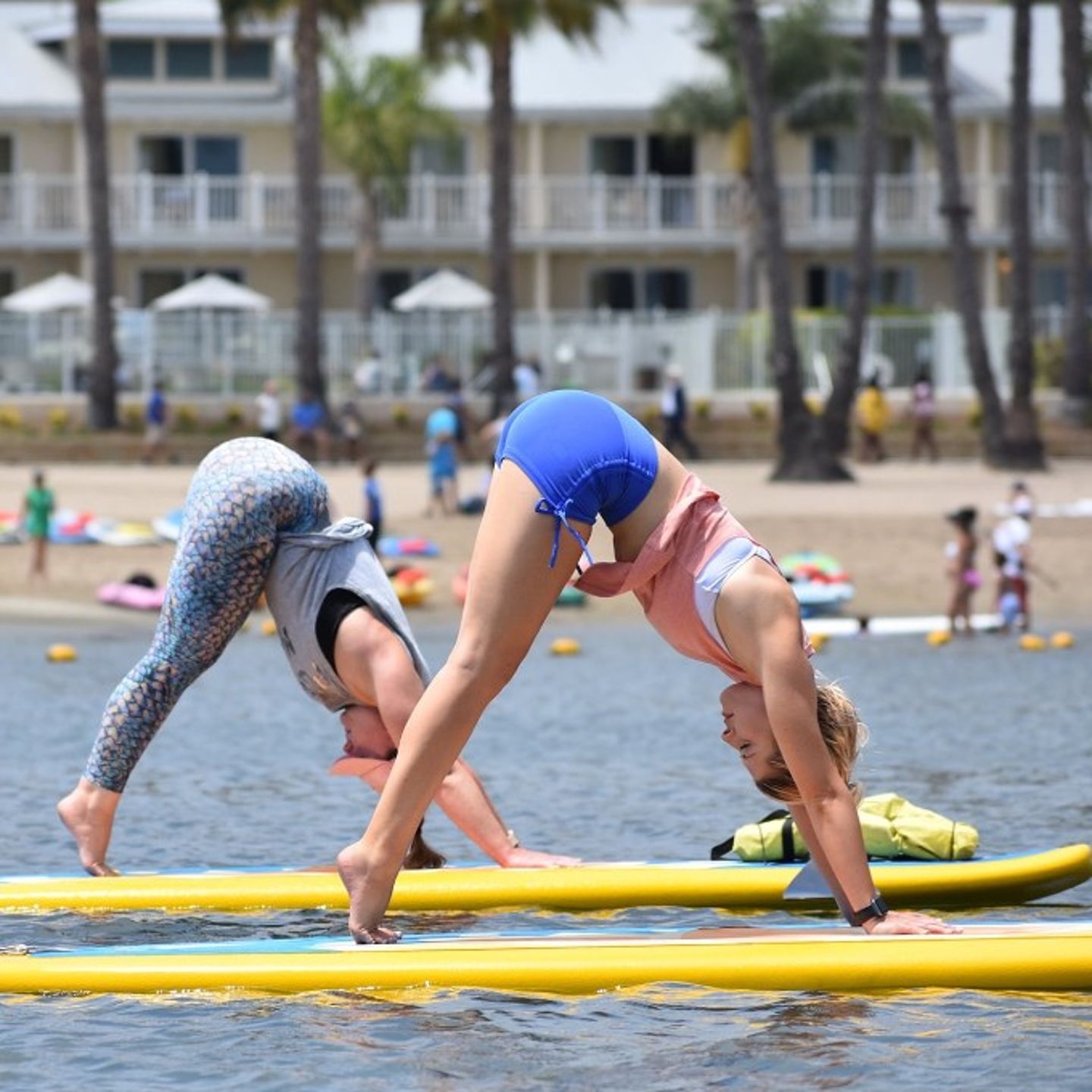 SUP yoga in Marina Del Rey