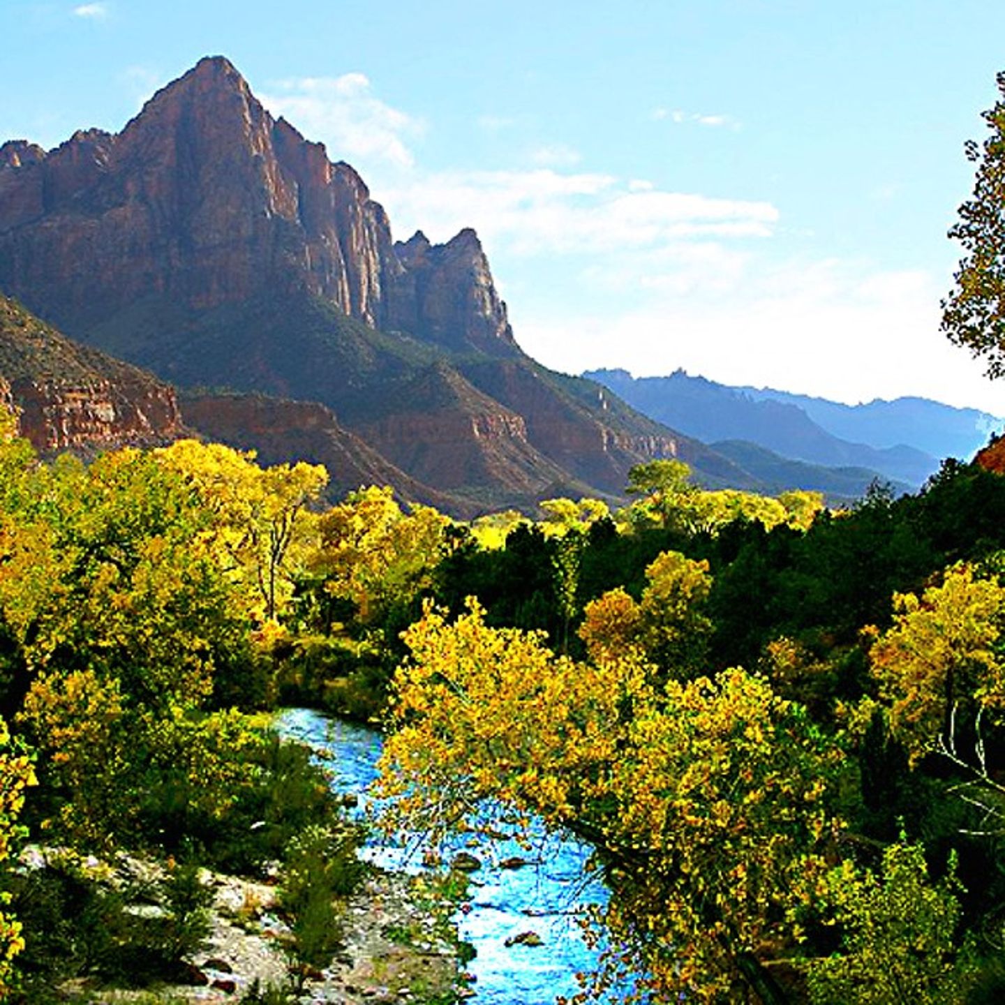River and mountain view