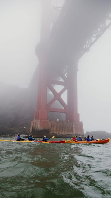 Kayak Beneath the Golden Gate Bridge