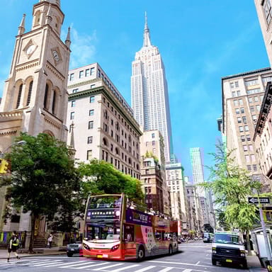 24-Hour Hop-On Hop-Off NYC Bus Tour & Statue of Liberty Cruise