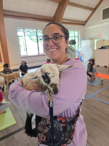 Baby Goat Yoga in Arlington