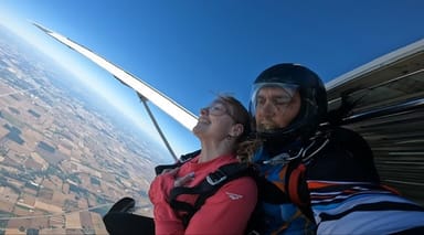 Tandem Skydiving Experience Over Rock County