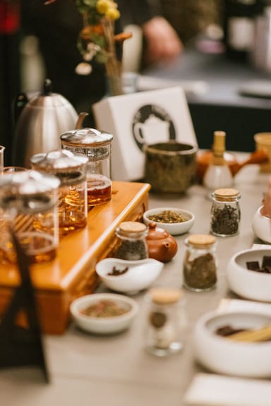 Tea Workshop and Tasting for Two with Herbal Tea Gift