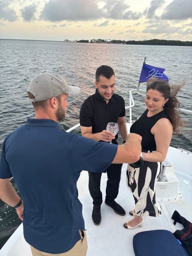 Private Dockside Dinner on a Luxurious Yacht