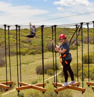 Thrilling Sky Trek Aerial Adventure Course