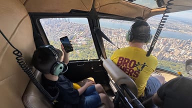 Private Doors-On Helicopter Tour for Two Over the Brooklyn Bridge
