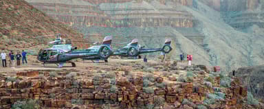 Sunset Helicopter Tour Over Las Vegas and the Grand Canyon with Private Landing