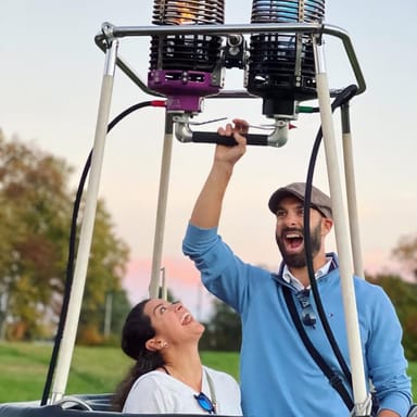 Shared Hot Air Balloon Ride and Champagne Toast