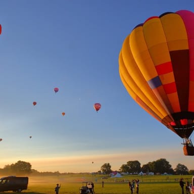 Private Hot Air Balloon Ride for Two With Champagne