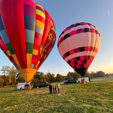 Shared Hot Air Balloon Ride and Champagne Toast