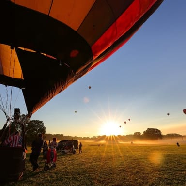 Private Hot Air Balloon Ride for Two With Champagne