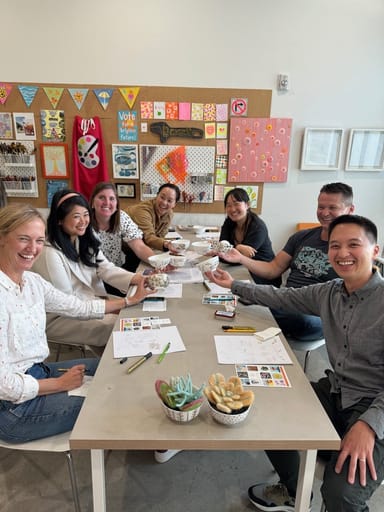 Design Your Own Gold Painted Bowl Private Art Class for Two