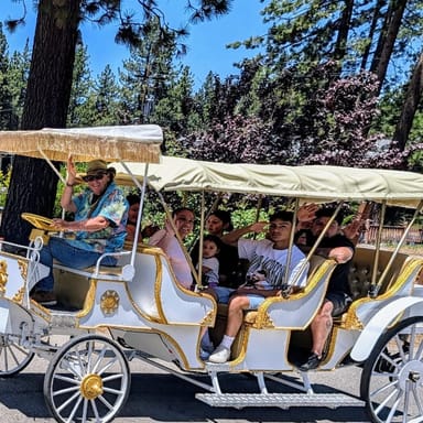 Romantic Tahoe E-Carriage Ride for Two with Champagne and Chocolate