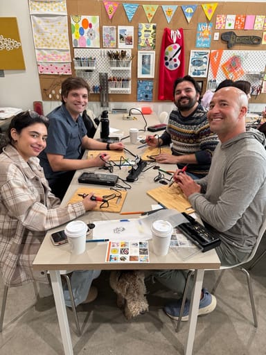 Cheeseboard Wood Burning Private Art Class for Two