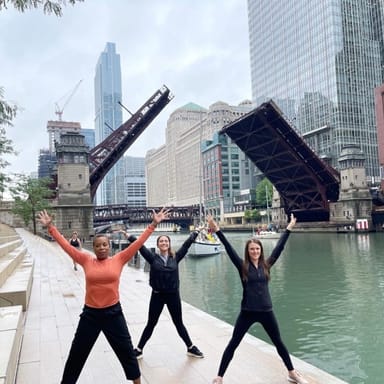 Chicago River Yoga Walk