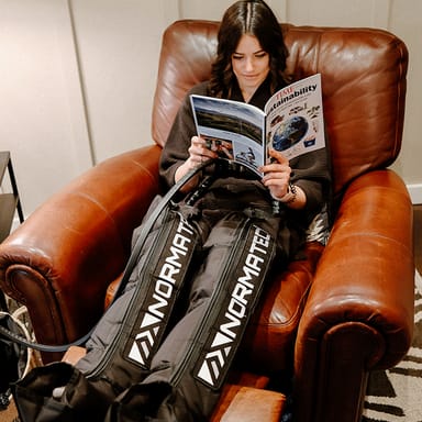 Compression Therapy Session at Sonoma Cryo