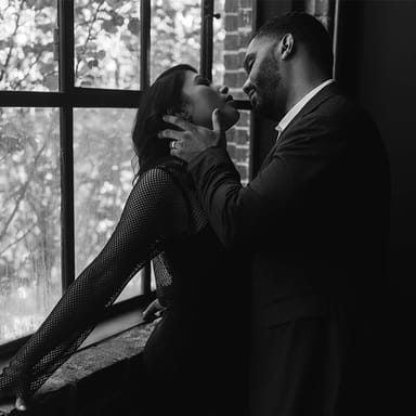 Private Couples Boudoir Photoshoot with Champagne