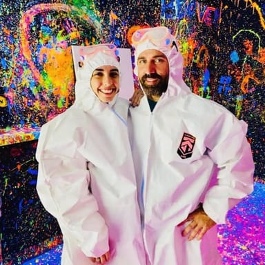 Adults-Only Glow in the Dark Splatter Paint Session