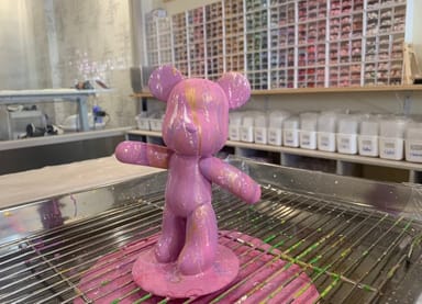 Bear Figurine Paint Pouring Experience for Two